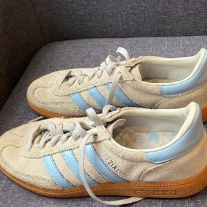 Adidas Gray and Light Blue Spezials